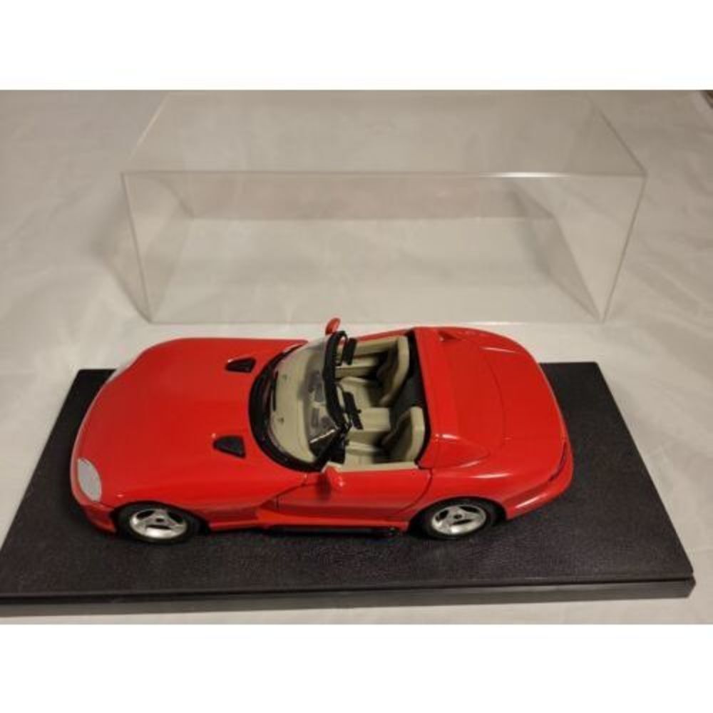 Dodge Red Viper Convertible Diecast By Ertl 1/18 Nice Detail w/ display case